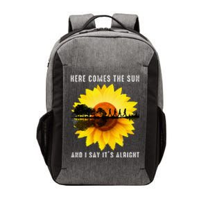 Here Comes The Sun And I Say ItS Alright Guitar Vector Backpack