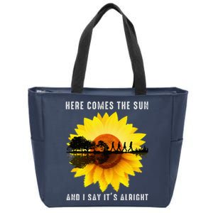 Here Comes The Sun And I Say ItS Alright Guitar Zip Tote Bag