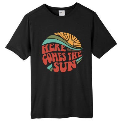 Here Comes The Sun Retro Style Tall Fusion ChromaSoft Performance T-Shirt