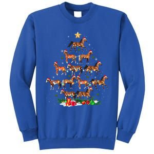 Horses Christmas Tree Horse Xmas Ornats Gift Sweatshirt