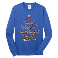 Horses Christmas Tree Horse Xmas Ornats Gift Tall Long Sleeve T-Shirt