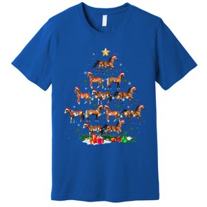 Horses Christmas Tree Horse Xmas Ornats Gift Premium T-Shirt