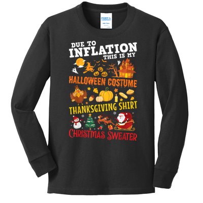 Halloween Costume Thanksgiving Ugly Christmas Sweater Kids Long Sleeve Shirt