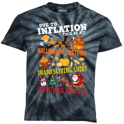 Halloween Costume Thanksgiving Ugly Christmas Sweater Kids Tie-Dye T-Shirt