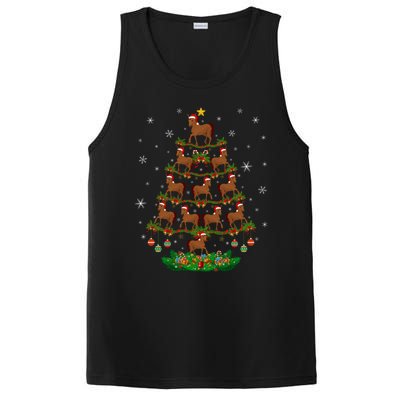 Horses Christmas Tree Horses Lover Xmas Tree Horses Gift PosiCharge Competitor Tank