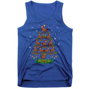 Horses Christmas Tree Horses Lover Xmas Tree Horses Gift Tank Top