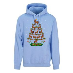 Horses Christmas Tree Horses Lover Xmas Tree Horses Gift Unisex Surf Hoodie