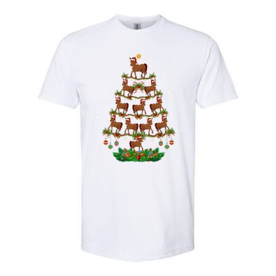 Horses Christmas Tree Horses Lover Xmas Tree Horses Gift Softstyle CVC T-Shirt