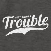 Here Comes Trouble Funny Trouble Maker Vector Backpack