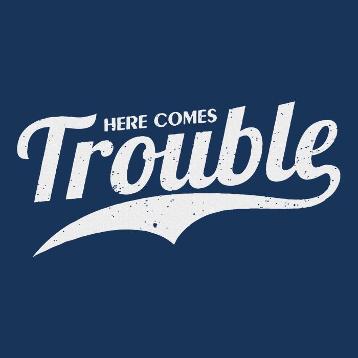 Here Comes Trouble Funny Trouble Maker Infant Baby Jersey Bodysuit