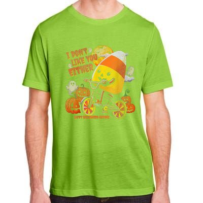 Halloween Costume Team Candy Corn I DonT Like You Either Adult ChromaSoft Performance T-Shirt