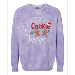 Head Cookie Tester Funny ChristmasChristmas Gift Christmas In July Colorblast Crewneck Sweatshirt