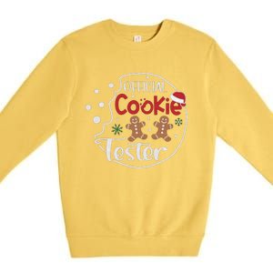 Head Cookie Tester Funny ChristmasChristmas Gift Christmas In July Premium Crewneck Sweatshirt