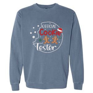 Head Cookie Tester Funny ChristmasChristmas Gift Christmas In July Garment-Dyed Sweatshirt