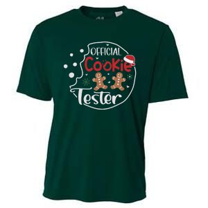 Head Cookie Tester Funny ChristmasChristmas Gift Christmas In July Cooling Performance Crew T-Shirt