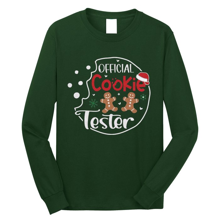 Head Cookie Tester Funny ChristmasChristmas Gift Christmas In July Long Sleeve Shirt