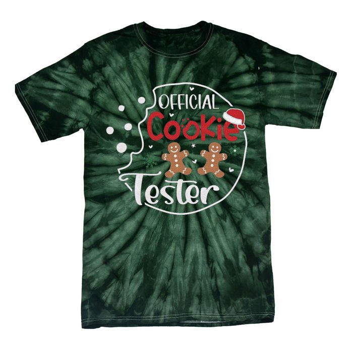 Head Cookie Tester Funny ChristmasChristmas Gift Christmas In July Tie-Dye T-Shirt