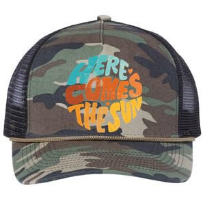 Here Comes The Sun Retro Rope Trucker Hat Cap