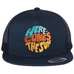 Here Comes The Sun Flat Bill Trucker Hat