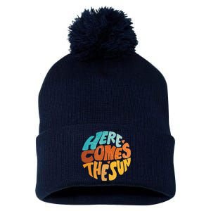 Here Comes The Sun Pom Pom 12in Knit Beanie