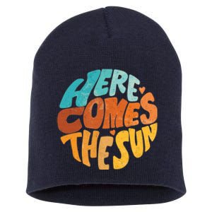 Here Comes The Sun Short Acrylic Beanie