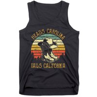 Heads Carolina Tail California Western Cowgirl Country Music Tank Top