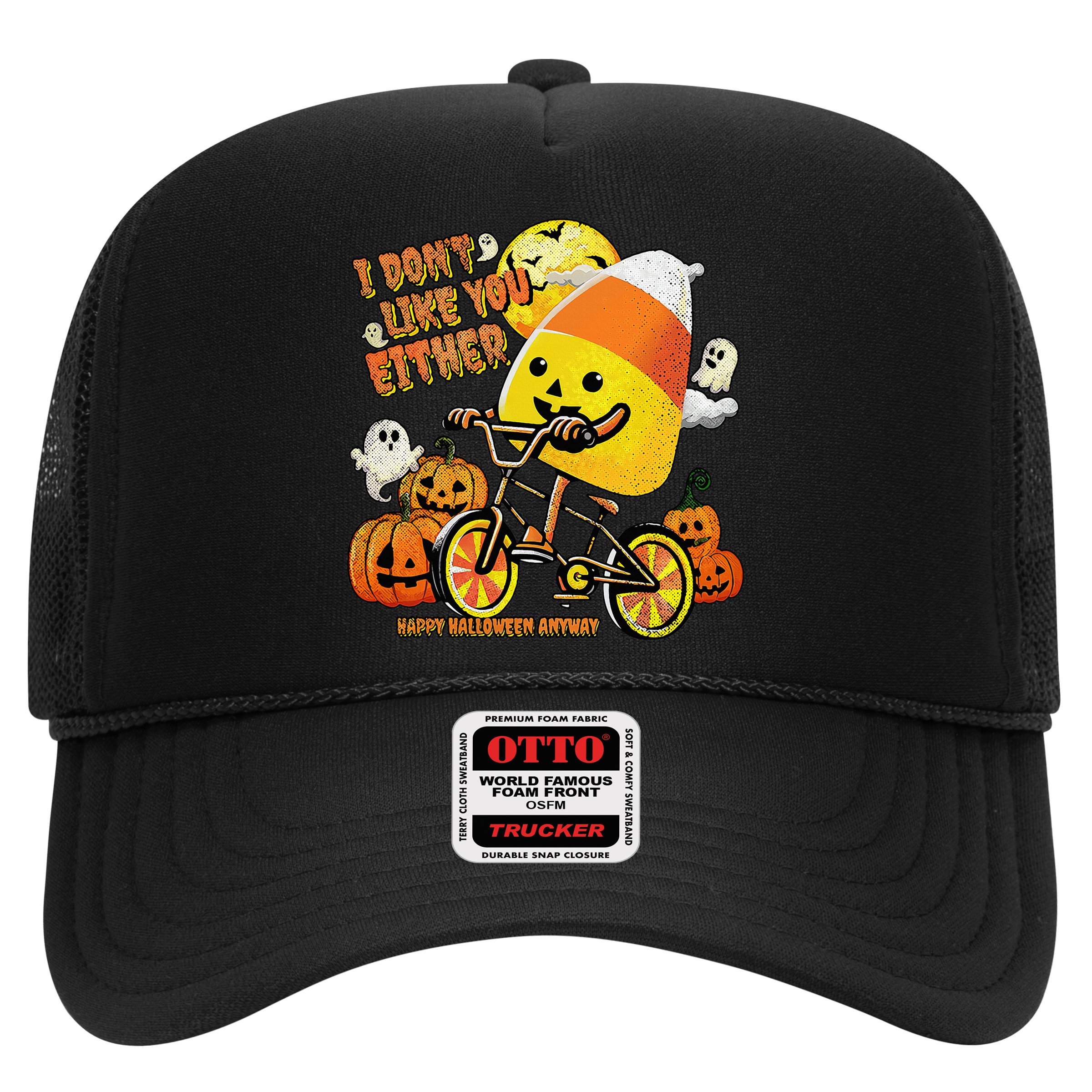 Halloween Costume Team Candy Corn I DonT Like You Either Hat