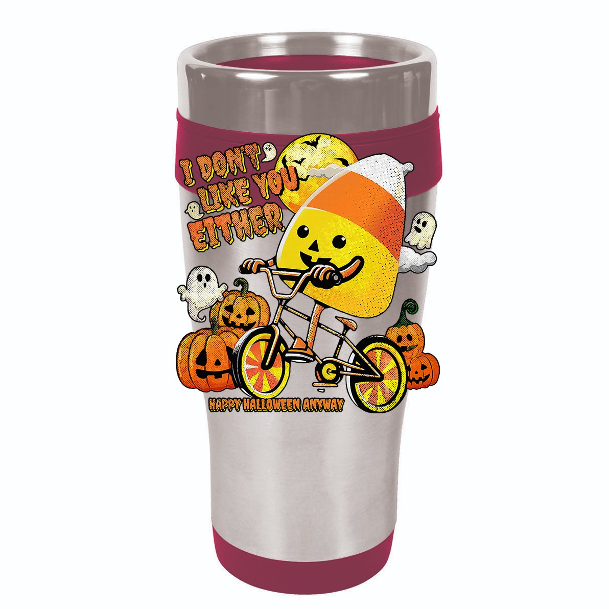 Halloween Costume Team Candy Corn I DonT Like You Either T-Shirt