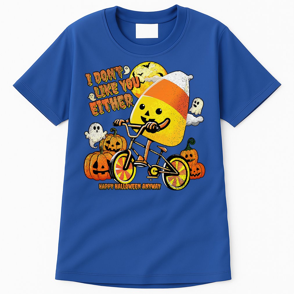 Halloween Costume Team Candy Corn I DonT Like You Either Tall T-Shirt