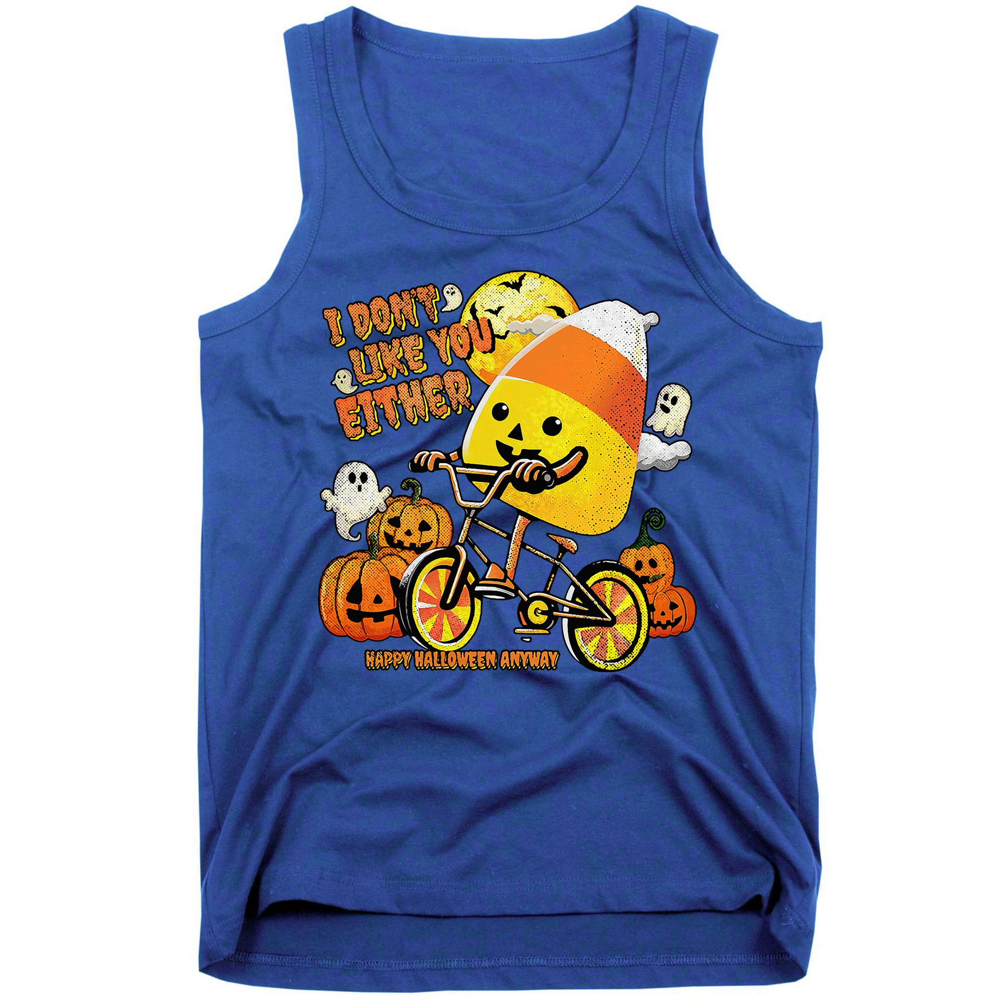Halloween Costume Team Candy Corn I DonT Like You Either Tank Top