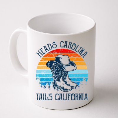 Heads Carolina Tail California Country Music Cowgirl Western Mug