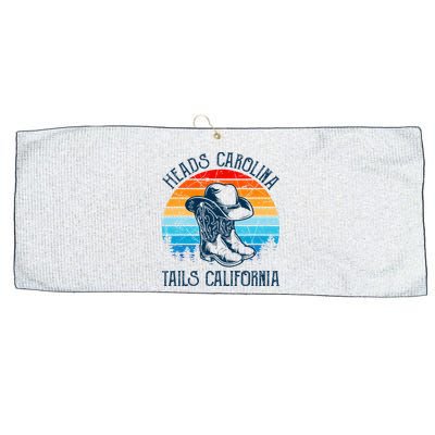 Heads Carolina Tail California Country Music Cowgirl Western Large Microfiber Waffle Golf Towel