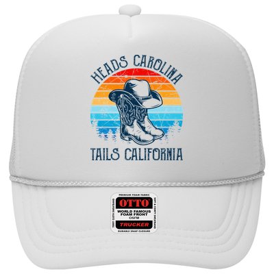 Heads Carolina Tail California Country Music Cowgirl Western Trucker Hat