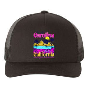 Heads Carolina Tail California Western Summer Beach Paradise Yupoong Adult 5-Panel Trucker Hat