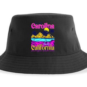 Heads Carolina Tail California Western Summer Beach Paradise Sustainable Bucket Hat