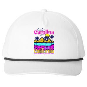 Heads Carolina Tail California Western Summer Beach Paradise Snapback Five-Panel Rope Hat