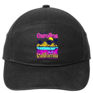 Heads Carolina Tail California Western Summer Beach Paradise 7-Panel Snapback Hat