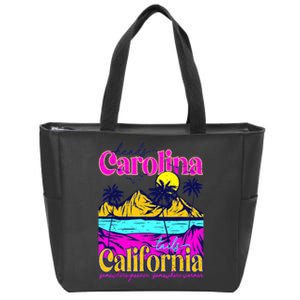 Heads Carolina Tail California Western Summer Beach Paradise Zip Tote Bag