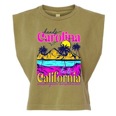 Heads Carolina Tail California Western Summer Beach Paradise Garment-Dyed Women's Muscle Tee