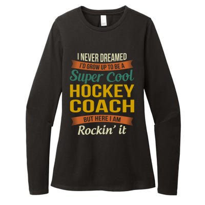 Hockey Coach Thank You Funny Gift Funny Appreciation Gift Womens CVC Long Sleeve Shirt