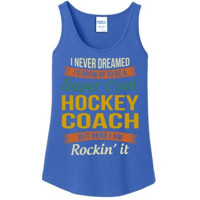 Hockey Coach Thank You Funny Gift Funny Appreciation Gift Ladies Essential Tank