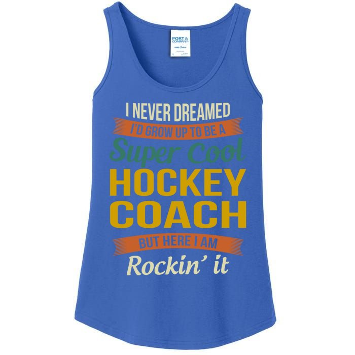 Hockey Coach Thank You Funny Gift Funny Appreciation Gift Ladies Essential Tank