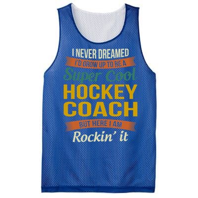 Hockey Coach Thank You Funny Gift Funny Appreciation Gift Mesh Reversible Basketball Jersey Tank