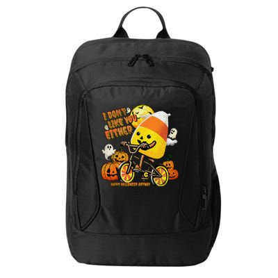 Halloween Costume Team Candy Corn I DonT Like You Either City Backpack