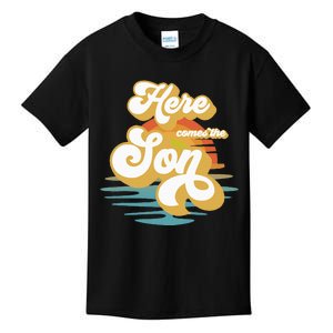 Here Comes The Son Baby Shower Family Matching Kids T-Shirt