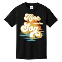 Here Comes The Son Baby Shower Family Matching Kids T-Shirt