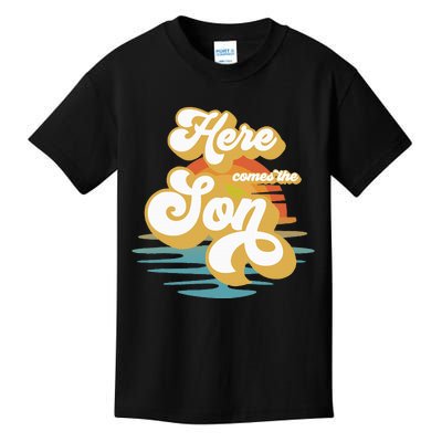 Here Comes The Son Baby Shower Family Matching Kids T-Shirt