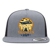 Halloween Cruise Trip Spooky Season Flat Bill Trucker Hat