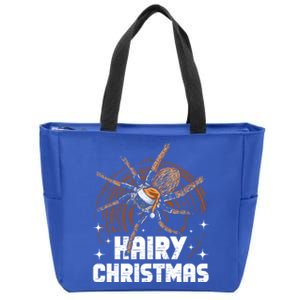 Hairy Christmas Tarantula Owner Gift Zip Tote Bag