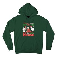 Theres Some Hos In This House Funny Santa, Funny Christmas,Christmas Gift, Christmas In July Hoodie